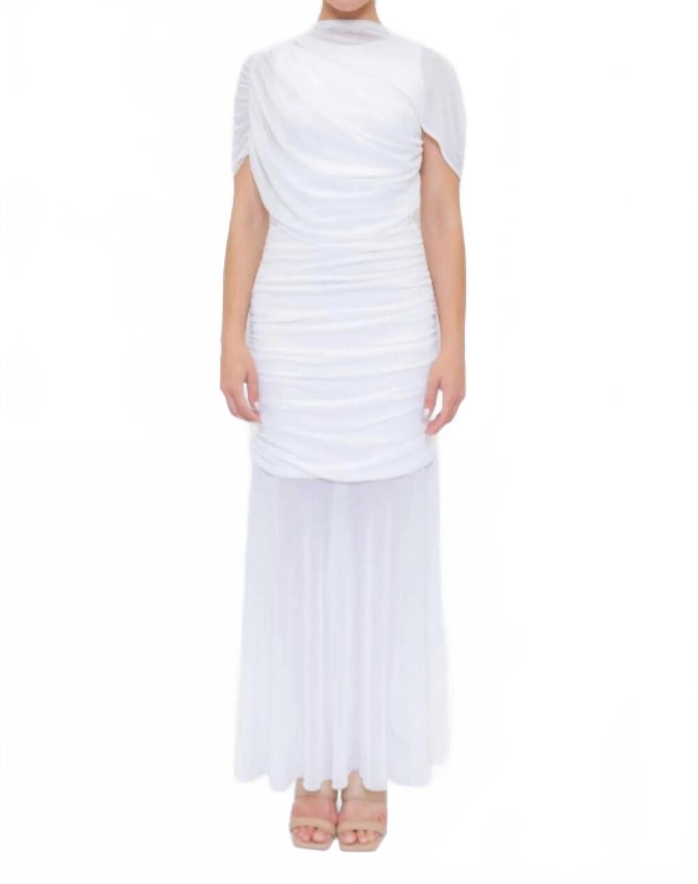 NEW FORE COLLECTION cleo maxi dress in white